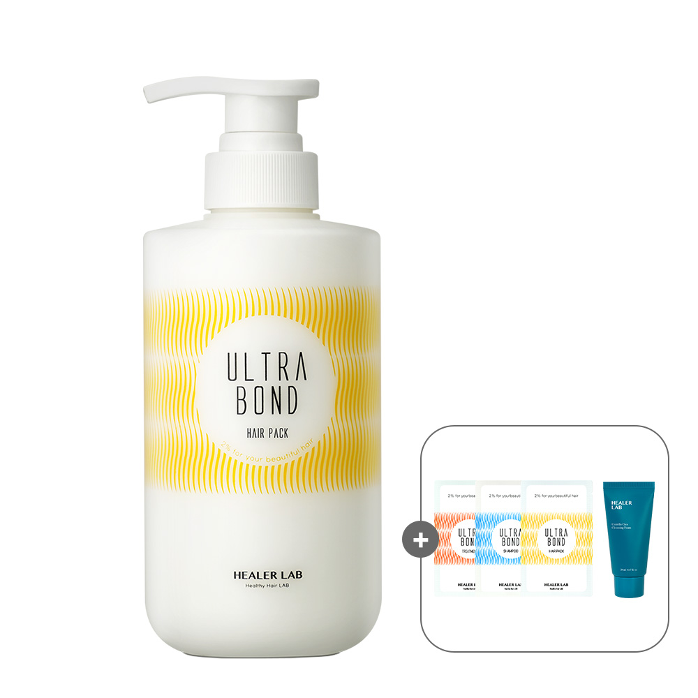 [힐러랩] 울트라본드 극손상 헤어팩 500ml+샘플사은품증정