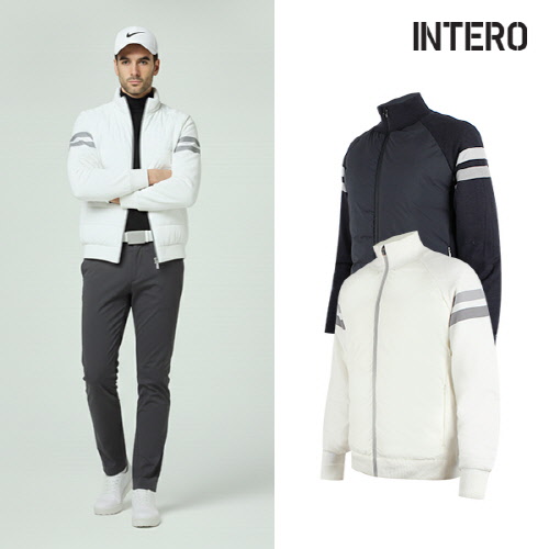 [인테로] 남성 방풍안감 니트 패딩 골프자켓 IWFD(색상,사이즈 택1)