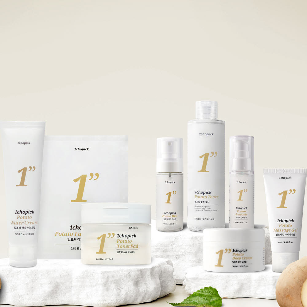 [일초픽] 감자 스킨케어 7종 (마스크팩/토너/로션/딥크림/앰플/수분크림/토너패드)+선크림50ml증정
