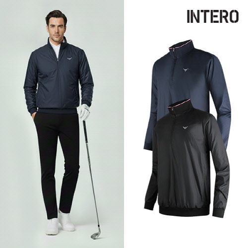 [인테로] 남성 간절기 방풍안감 골프바람막이 IFEC(색상,사이즈 택1)
