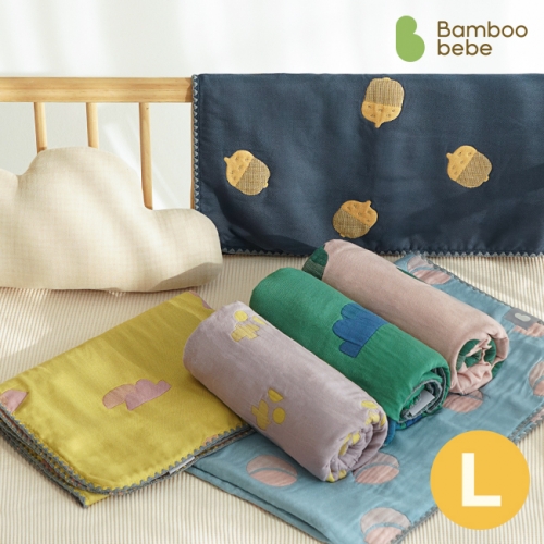[밤부베베] 온마을 도톰 블랭킷_L(라지) (130x100)