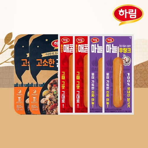 [하림] 고소 근위볶음 150g 2개 +후랑크 4개