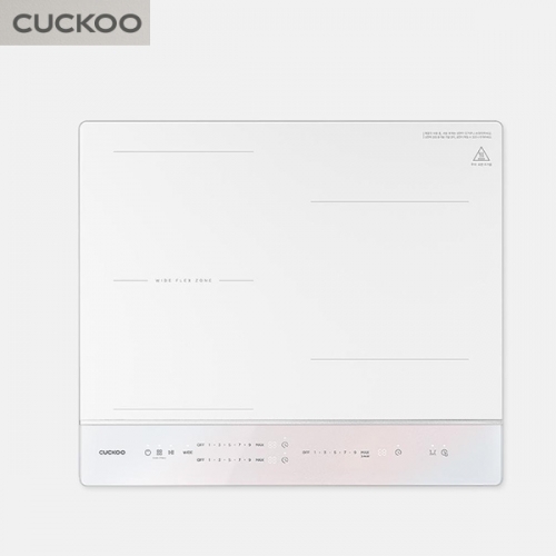 [CUCKOO] 쿠쿠 미식 컬렉션 3구 무광 화이트 인덕션레인지(오로라핑크) CIR-E347FAP