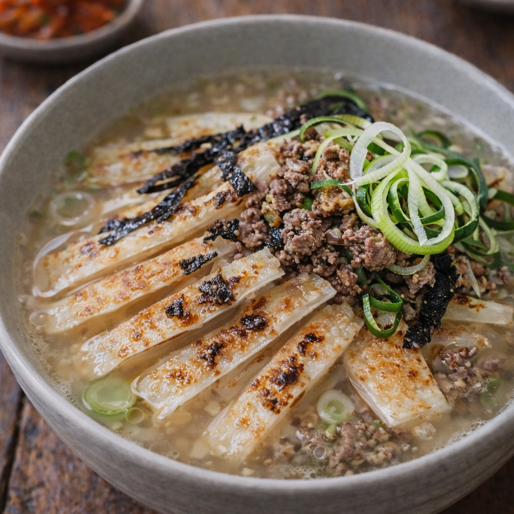 [YJ] 궁중 한우 찹쌀 떡국 (육수 950g 1팩 + 떡 400g 1팩) 옵션 택1