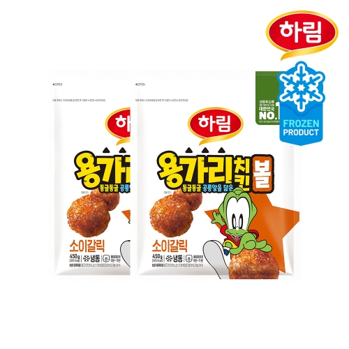 [하림] 용가리 치킨볼 소이갈릭 450g 2개
