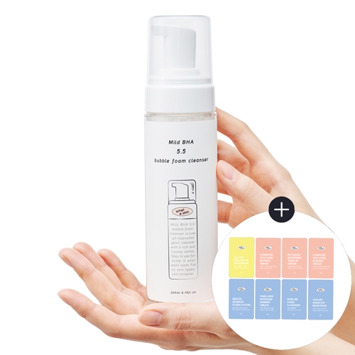 [와더스킨] 마일드 바하 5.5 약산성 버블 폼클렌져 200ml