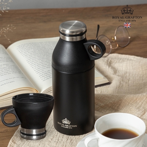 [로얄그래프톤] 보온보냉커피잔텀블러 330ml-블랙_RG4046