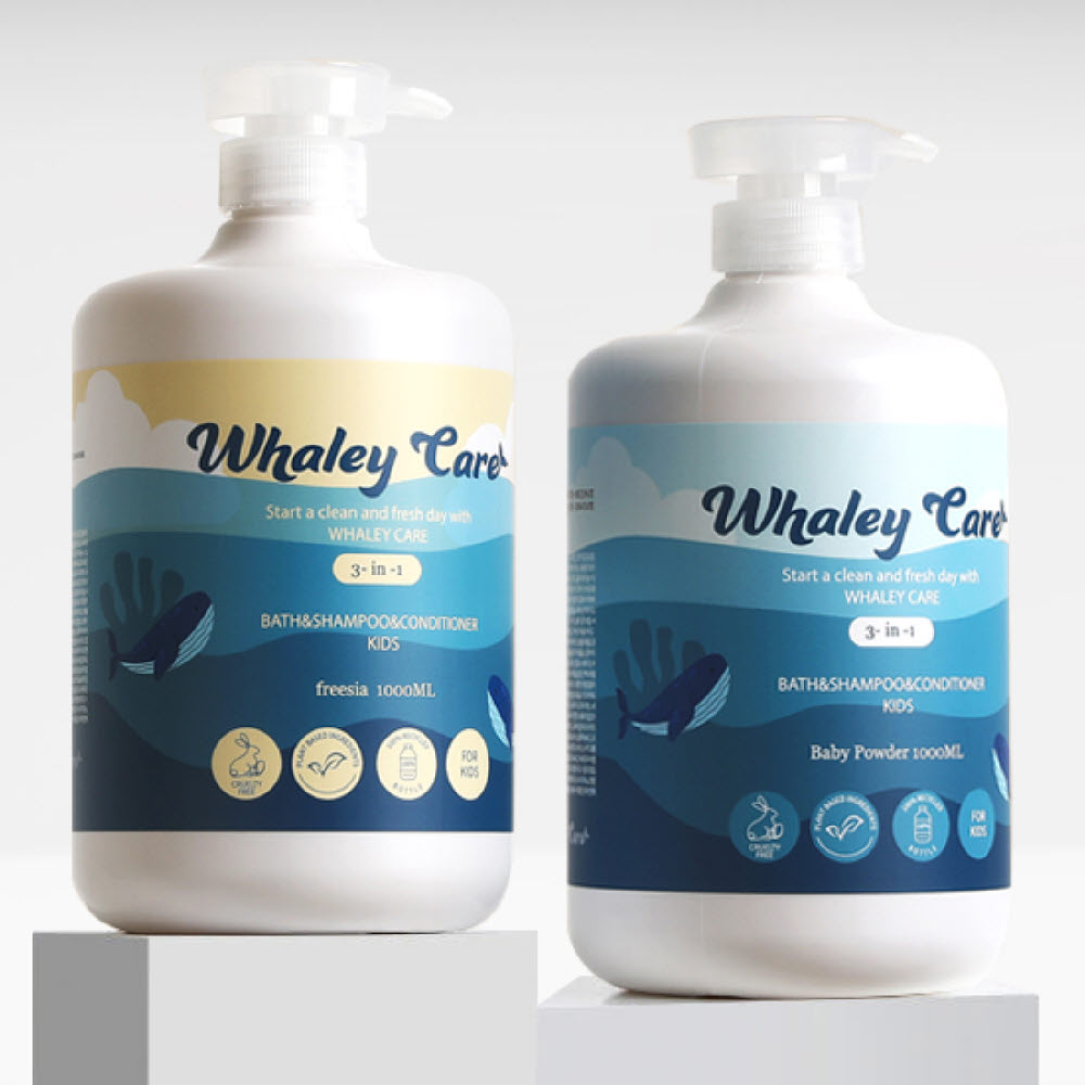 웨일리케어 올인원 샴푸 앤 바디워시 1000ml