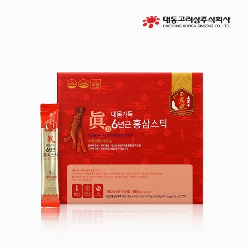 [대동고려삼] 내몸가득 眞 6년근 홍삼스틱(10g x 50포)