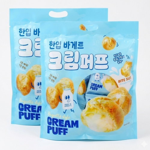[좋은세상] 한입바게트 크림퍼프 바삭한 홈런볼 216gx2개