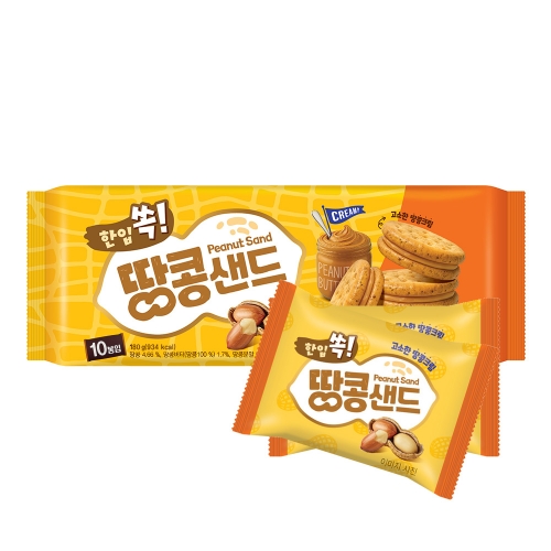 [좋은세상] 한입쏙 땅콩샌드 180g (10개입)