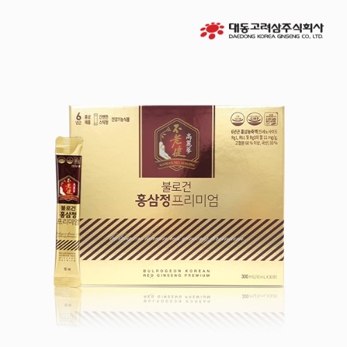 [대동고려삼] 6년근 홍삼농축 스틱 불로건 홍삼정프리미엄 10ml x 30포