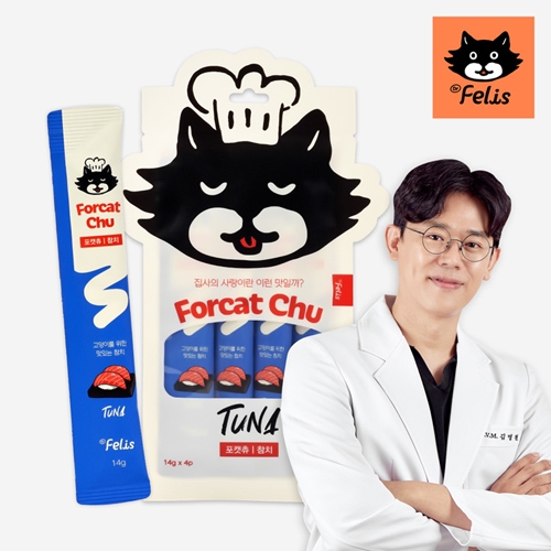 [닥터펠리스] 고양이 츄르 포캣츄 참치 14g x 4포 x 3세트