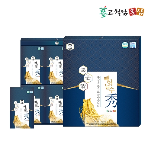 [고철남홍삼] 프리미엄 전체식 홍삼진액 빼어날 수 (50ml x 60포)