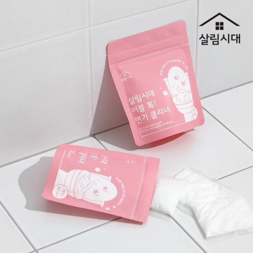 [살림시대] 버블 톡 발포형 변기 클리너 40g x 4포