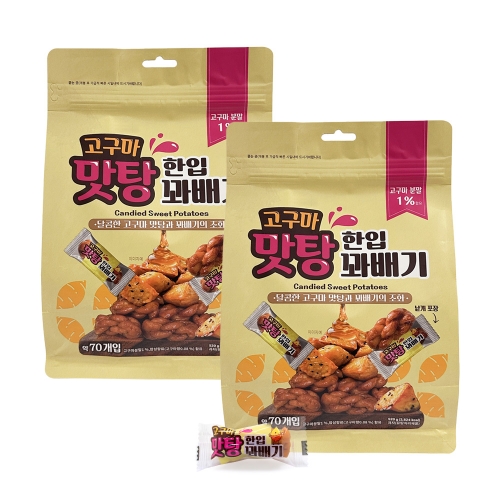 [좋은세상] 고구마맛탕 한입꽈배기 520g+520g 총 1040g 개별포장
