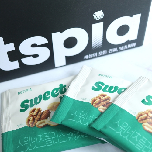 [너츠피아] 스윗넛츠 플러스 2곽 20g x 50봉 (꿀땅콩, 볶음땅콩, 호두, 건조크랜베리, 요거트레이즈, 구운아몬드)