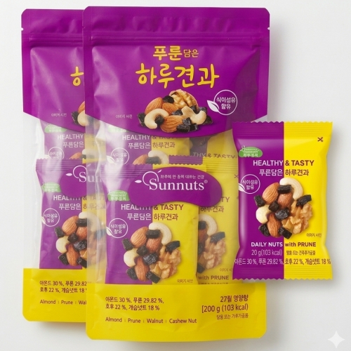 [좋은세상]푸룬담은 하루견과200g(20g*10봉)x2개