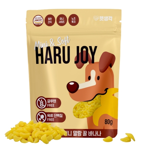 [펫생각] 하루조이_노즈워크간식 미니말랑_꿀바나나 80g_강아지용