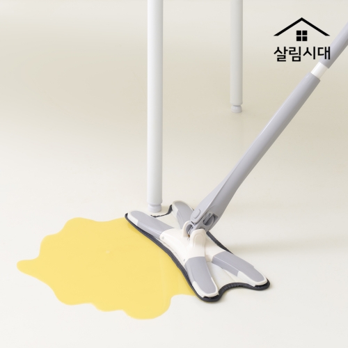[살림시대] 이지 스퀴즈 롱 물걸레 밀대 + 패드