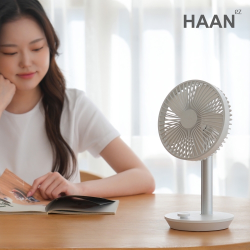 한경희 BLDC 6인치 탁상용 무선 선풍기 HA-MFL600 화이트