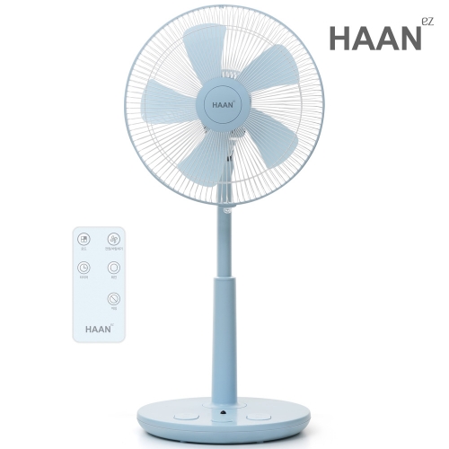 한경희 14형 초미세풍 발터치 리모컨 스탠드 선풍기 HAAN-HDC230 스카이블루