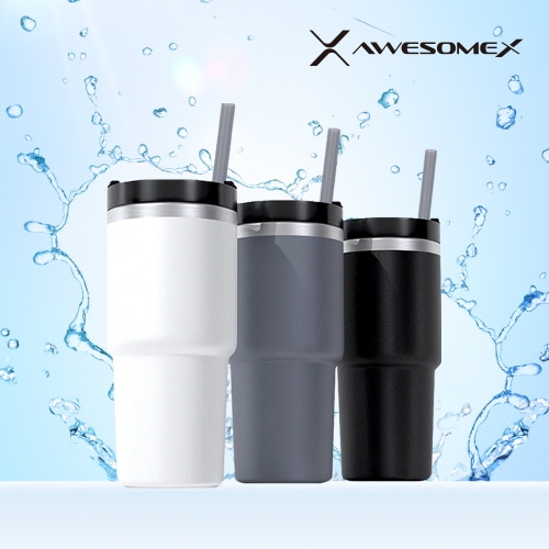[어썸엑스] 보온보냉 스텐 304 이중 진공 2IN1 텀블러 600ml_AXPB-LFTU-201