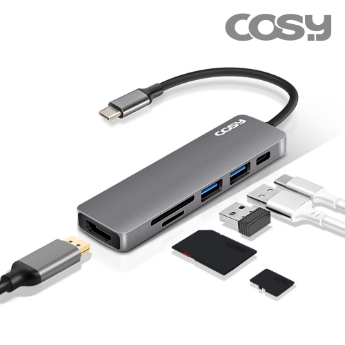 [COSY] 솔라타입C멀티스테이션(HDMI,USB3.0x2,SD/TF리더,PD)