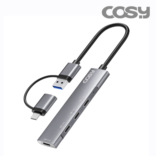 [COSY] 콜린듀얼커넥터 (C타입+USB-A) C타입4포트허브
