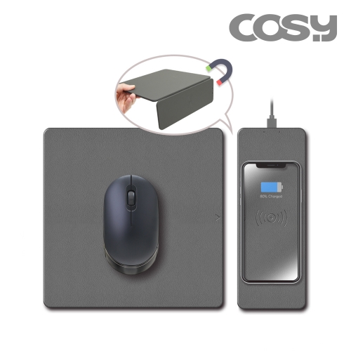 [COSY] 15W 충전부 분리형 무선충전 마우스패드