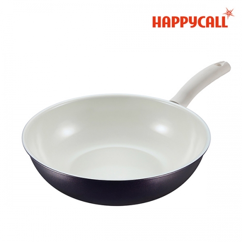 [해피콜] 사파이어화이트 IH 궁중팬 28CM