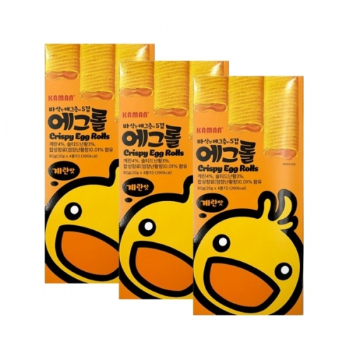 [좋은세상] 에그롤 계란맛80g x 3개