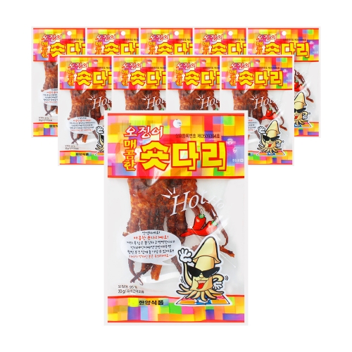 [한양식품]매콤한 오징어 숏다리(20gx10봉)