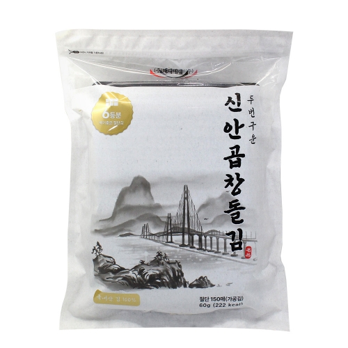 [좋은세상] 두번구운 신안곱창돌김 60g (절단150매)