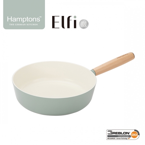 [Hamptons] 햄튼 엘피 세라믹 IH 딥프라이팬 26cm HT-EF-26W