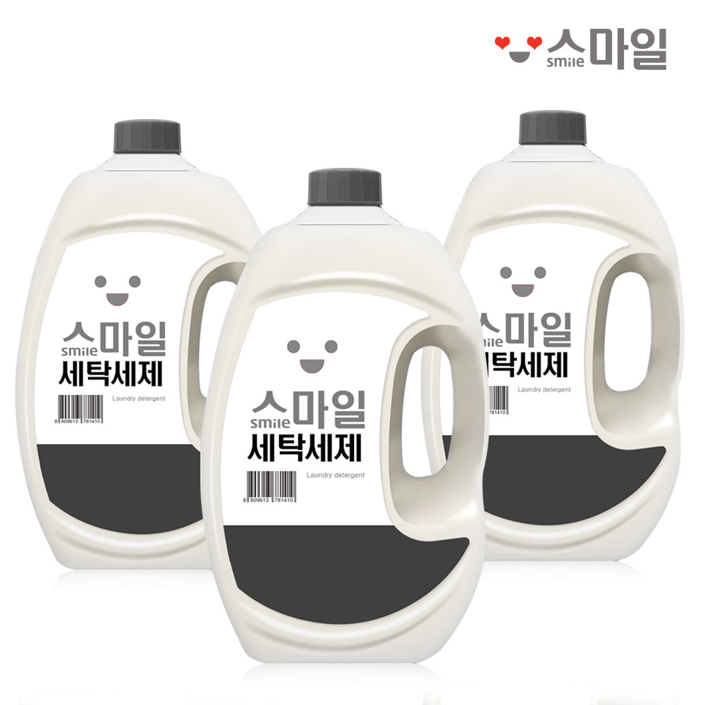 [아토세이프] 스마일 액상 세제 2.5L 3개