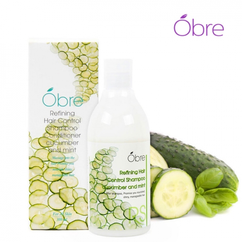 [오일리아] 오브레 리파이닝 헤어 콘트롤 큐컴버 앤 민트 헤어샴푸 300ml(피부자극테스트 완료)