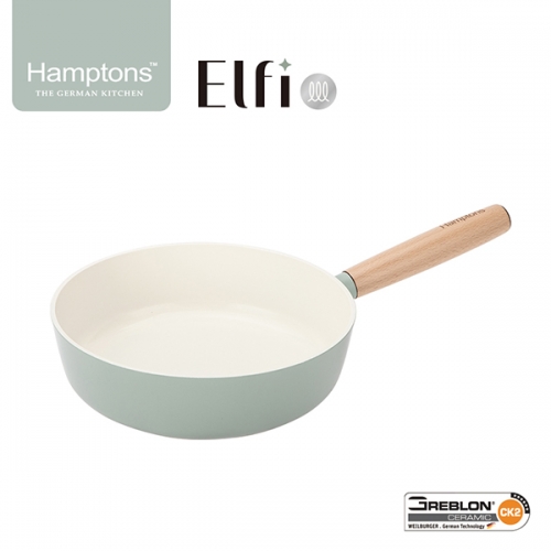 [Hamptons] 햄튼 엘피 세라믹 IH 딥프라이팬 24cm HT-EF-24W