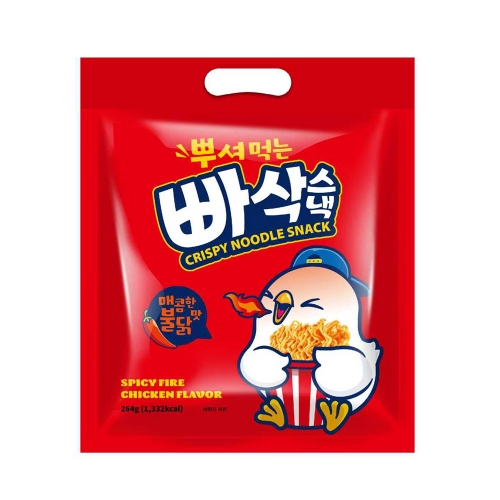 [좋은세상] 뿌셔먹는 빠삭스낵 라면과자 매콤한불닭맛 264g(12입)