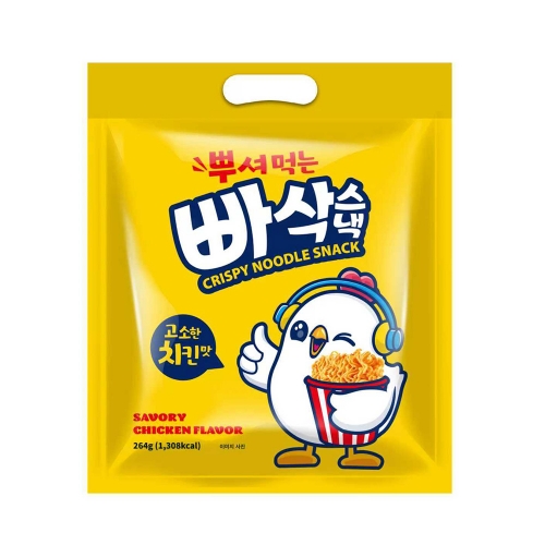 [좋은세상] 뿌셔먹는 빠삭스낵 라면과자 고소한치킨맛 264g(12입)