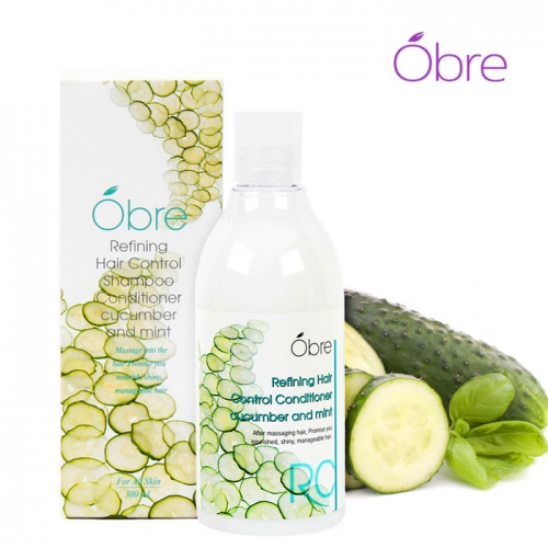 [오일리아] 오브레 리파이닝 헤어 콘트롤 큐컴버 앤 민트 헤어컨디셔너 300ml(피부자극테스트 완료)