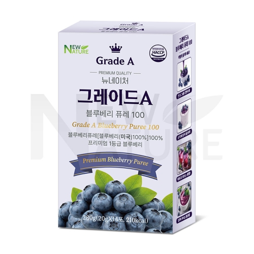 [뉴네이처] 그레이드 A 블루베리 퓨레100 (20g*14포)