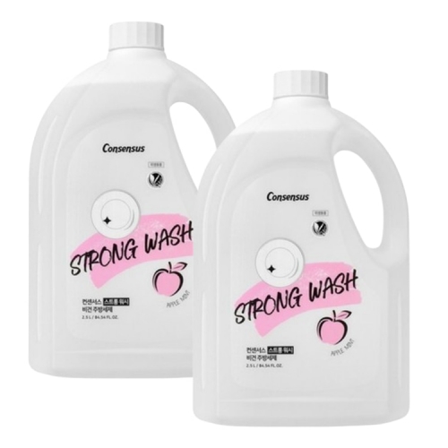 [컨센서스] 스트롱 워시 주방세제 2.5L 애플민트향 2개