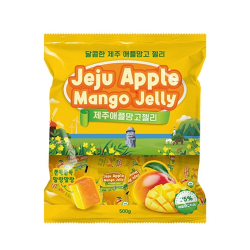 [좋은세상] 쫀득쫀득 말캉말캉 제주 애플망고젤리500g