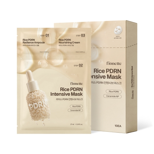 [피오네뜨] 3STEP 라이스 PDRN 인텐시브 마스크팩 10EA
