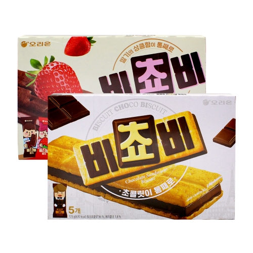 [오리온] 비쵸비 (초코 125g + 딸기 125g)