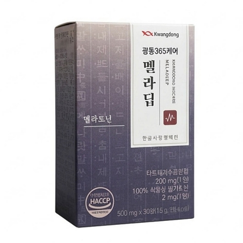 [광동365케어] 멜라딥 식물성 멜라토닌 2mg 30정