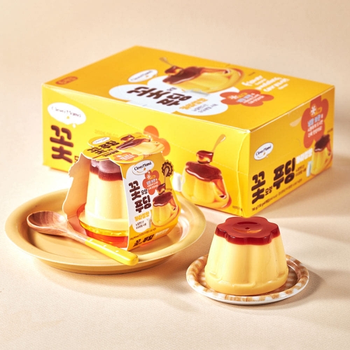 [좋은세상] 꽃모양 푸딩 카라멜향 1case (130g x 6개입)