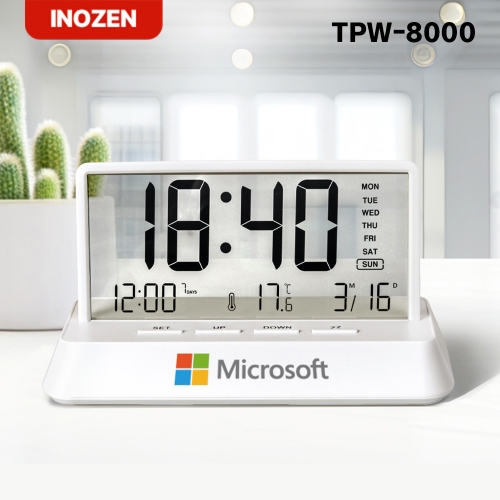 [이노젠] 투명 LCD 스마트 탁상시계 TPW-8000