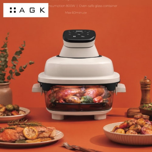 [AGK NORDIC] 룩킹 글라스 에어프라이어 AK-AF150W